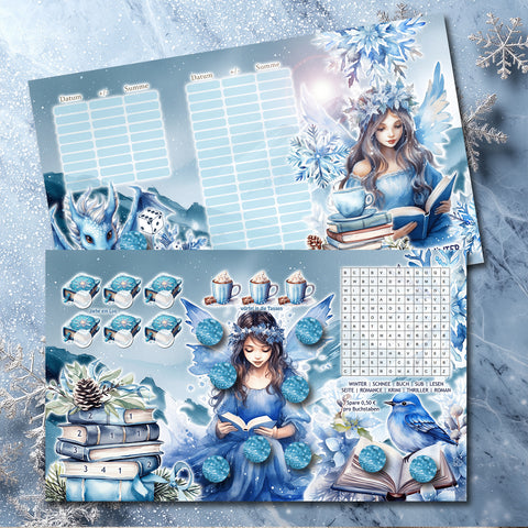 Sparchallenge 3er Klappkarte "All Booked for Winter"