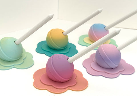 Rubbelhilfe mit Ständer "LOLLIPOP" - verschiedene Farben