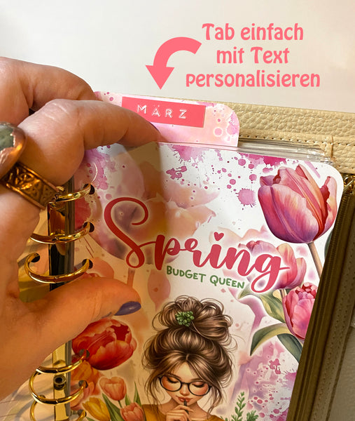 Tab / Binder-Lesezeichen "Spring Budget Queen"