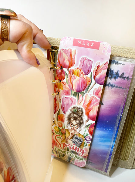 Tab / Binder-Lesezeichen "Spring Budget Queen"