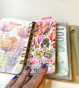 Tab / Binder-Lesezeichen "Spring Budget Queen"