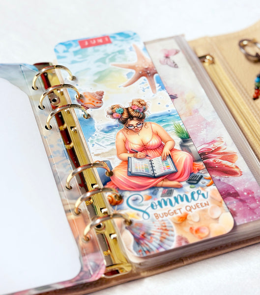 Tab / Binder-Lesezeichen "Sommer Budget Queen"