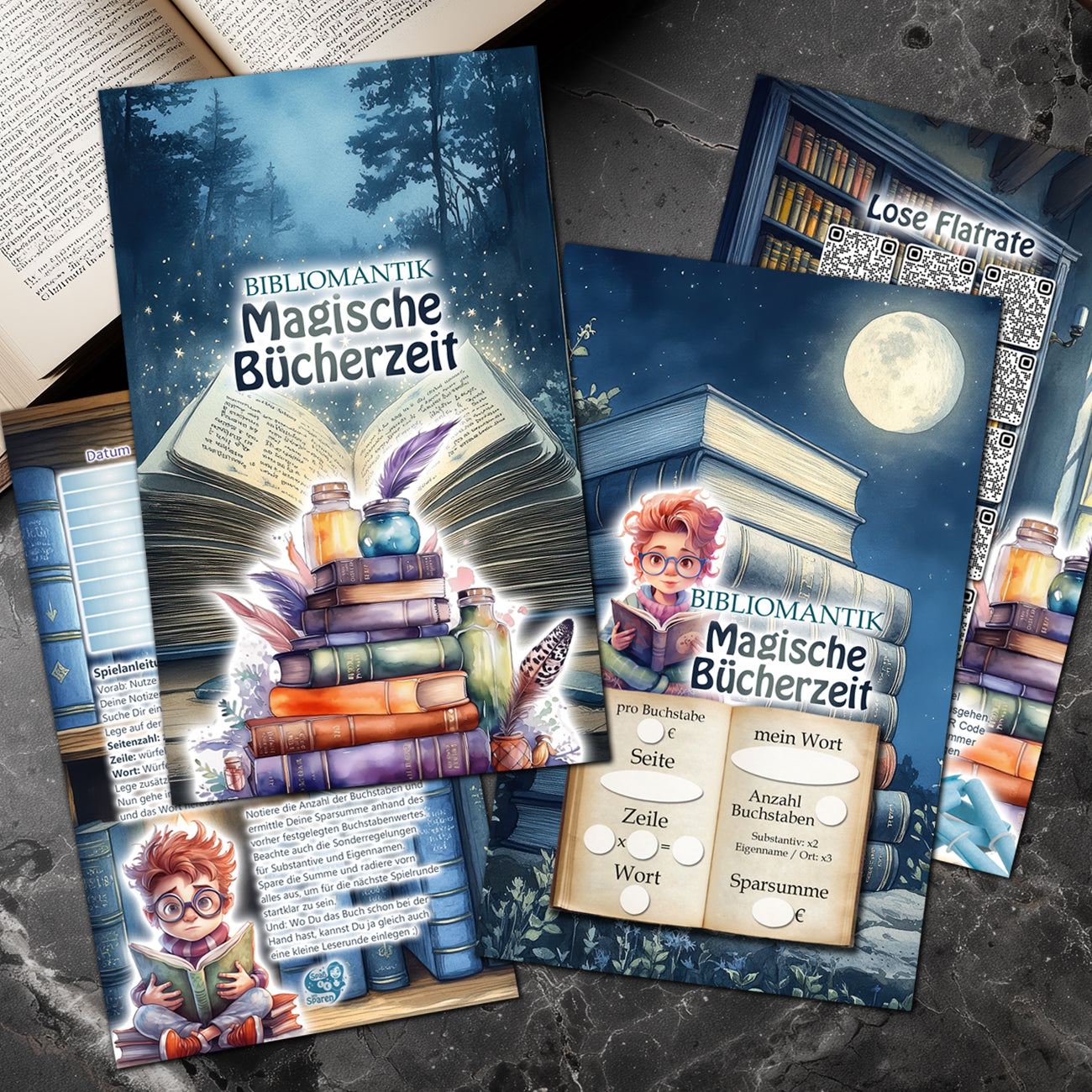 Sparspiel "Bibliomantik - Magische Bücherzeit"