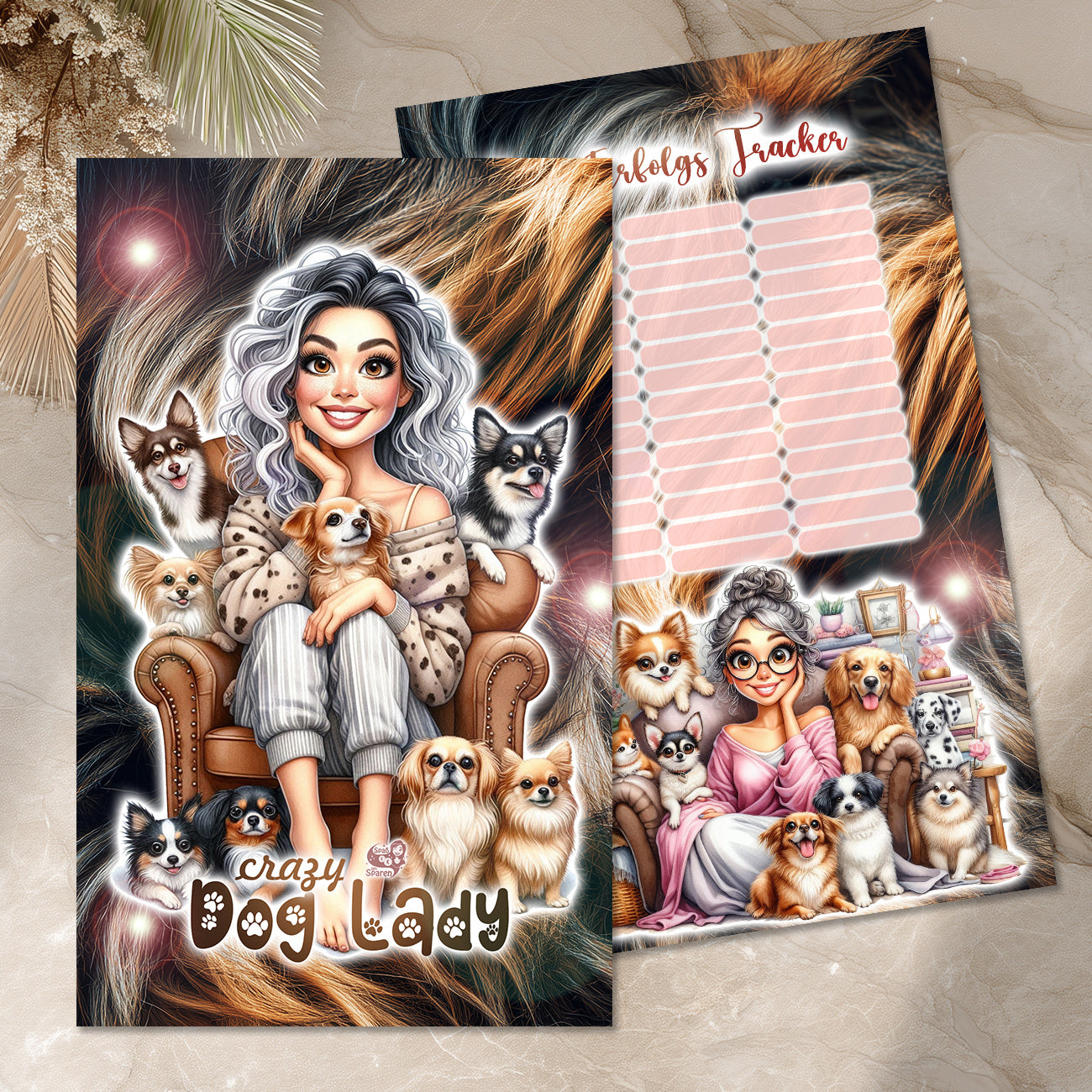 Trennblatt / Dashboard "Crazy Dog Lady"