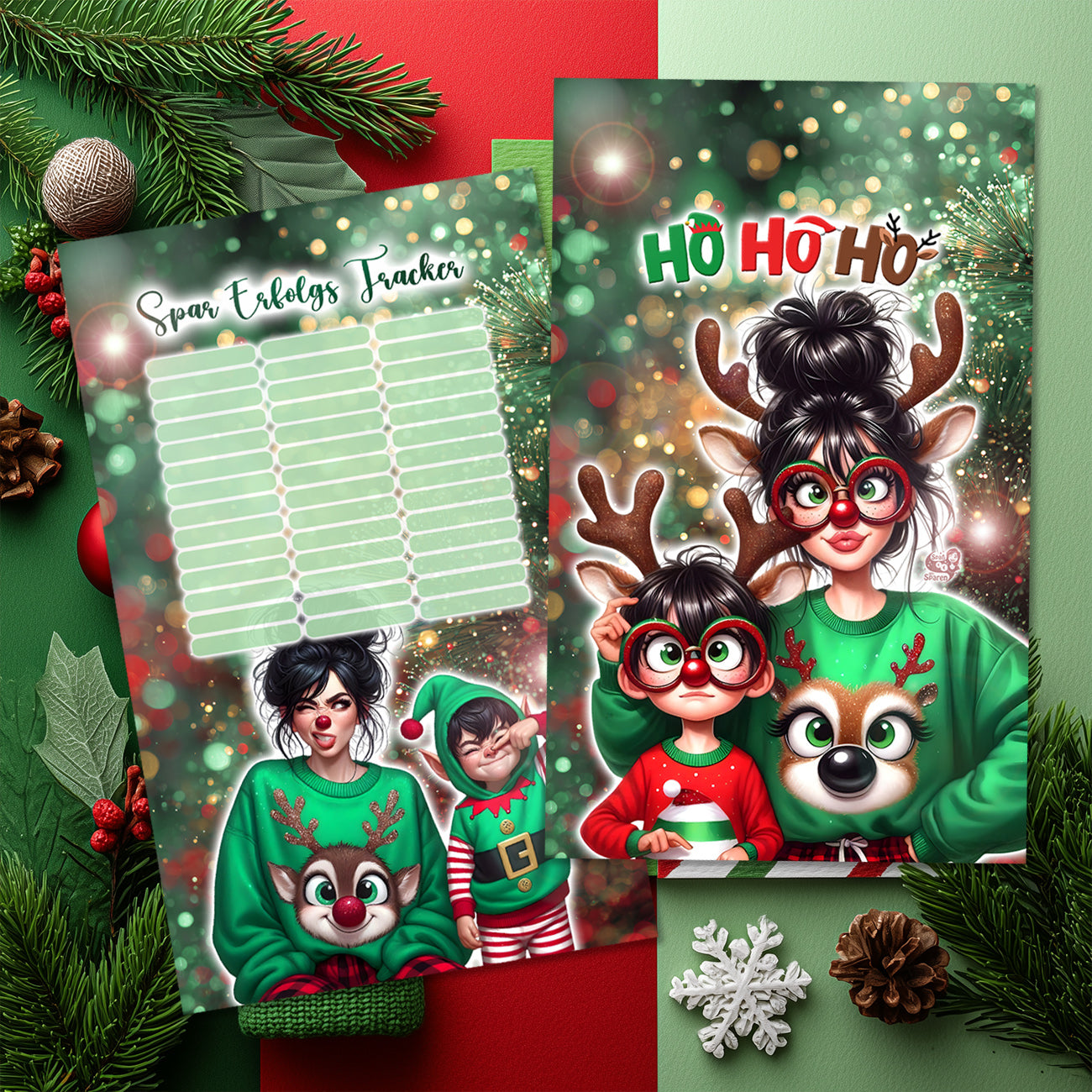 Trennblatt / Dashboard "Ho Ho Ho"