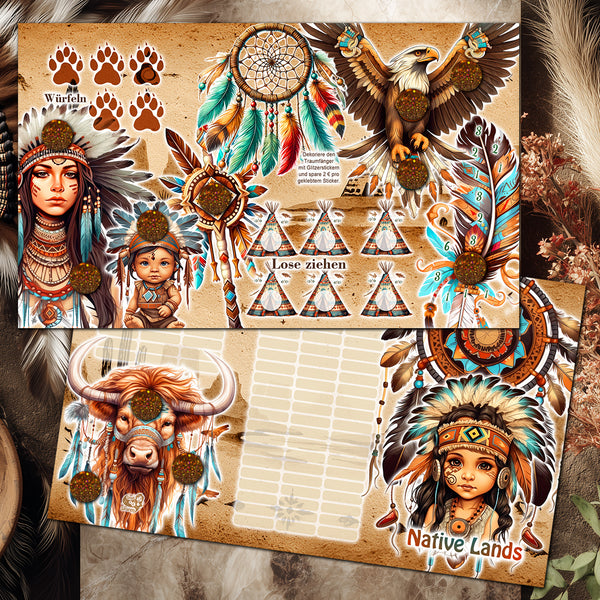 Sparchallenge 3er Klappkarte "Native Lands"