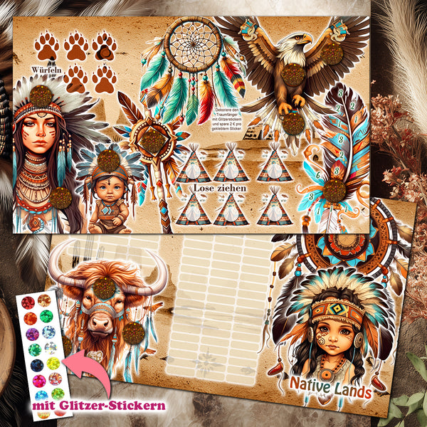 Sparchallenge 3er Klappkarte "Native Lands"