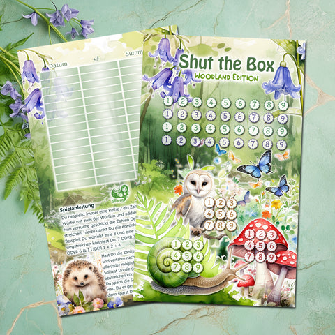 Shut the Box "Woodland Edition"